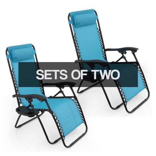 Shop Sets of 2 Zero Gravity Patio Chairs