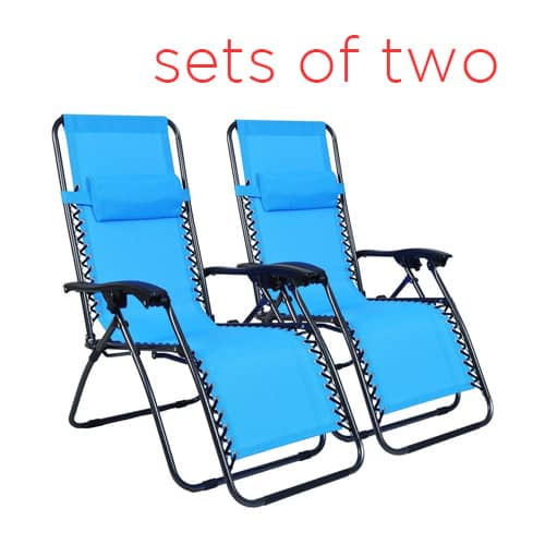 sets of 2 zero gravity chairs