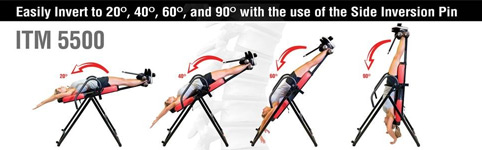 Health Gear ITM 5500 Inversion Table With Vibro Massage & Heat